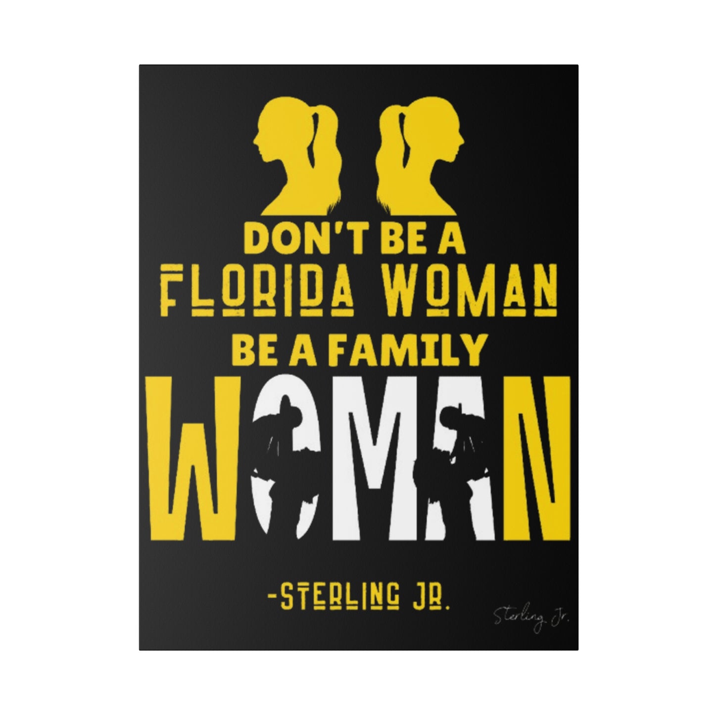 "Golden Florida Woman" Matte Canvas