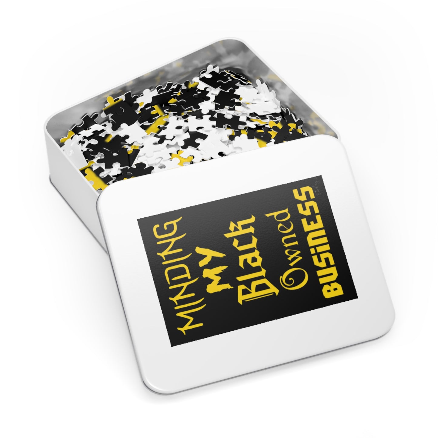 "Minding My Black Owned Business - Version E" Jigsaw Puzzle