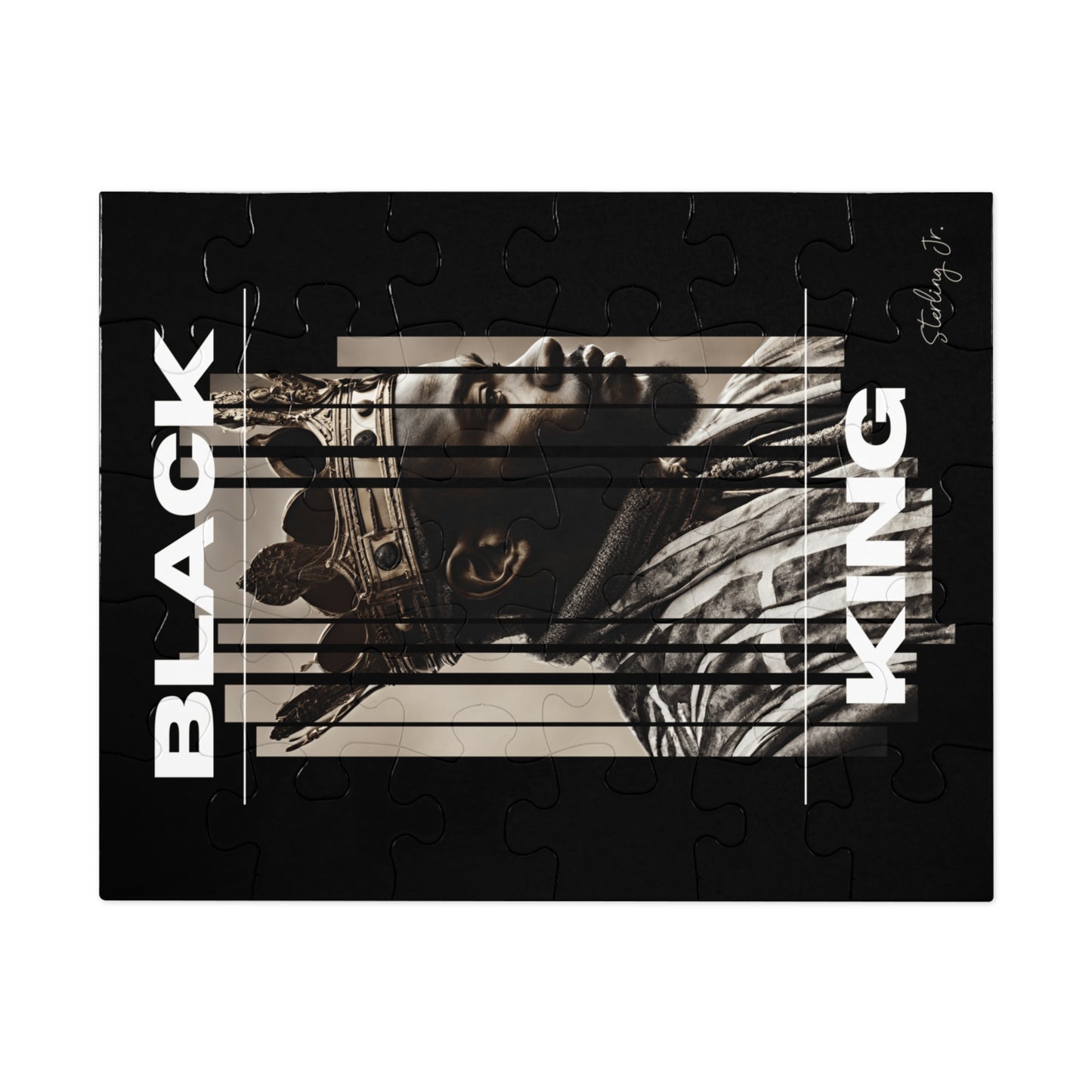"Black King A" Jigsaw Puzzle