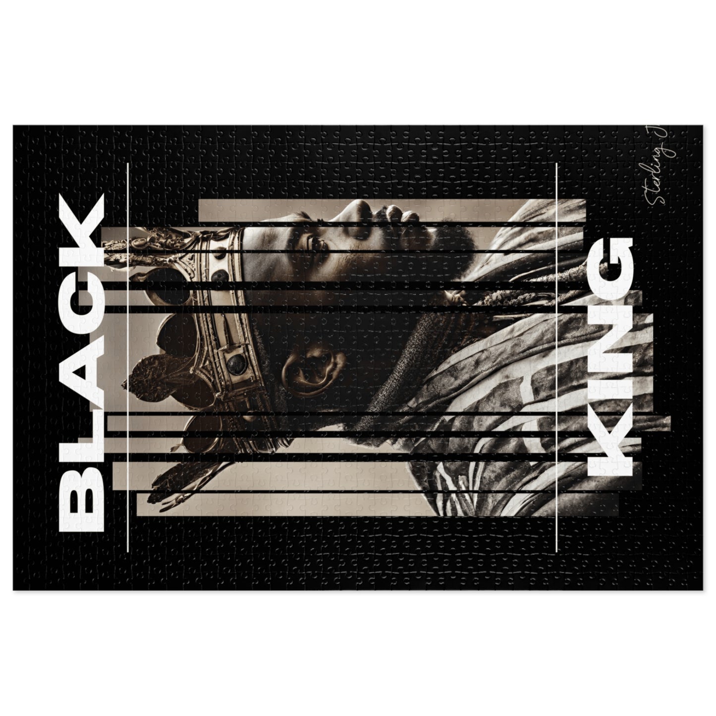 "Black King A" Jigsaw Puzzle
