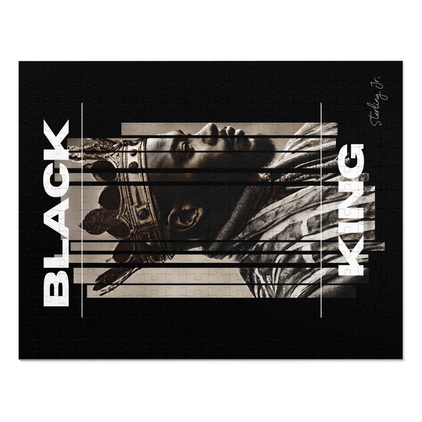 "Black King A" Jigsaw Puzzle