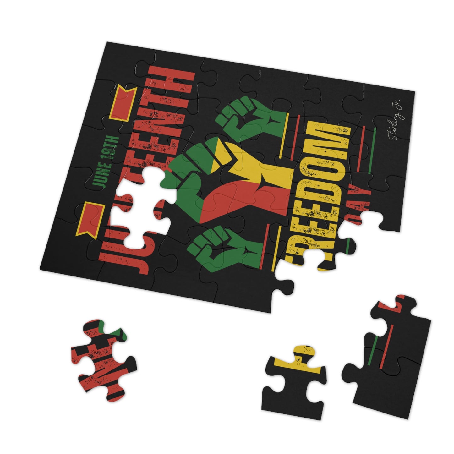 "Juneteenth Fist" Jigsaw Puzzle