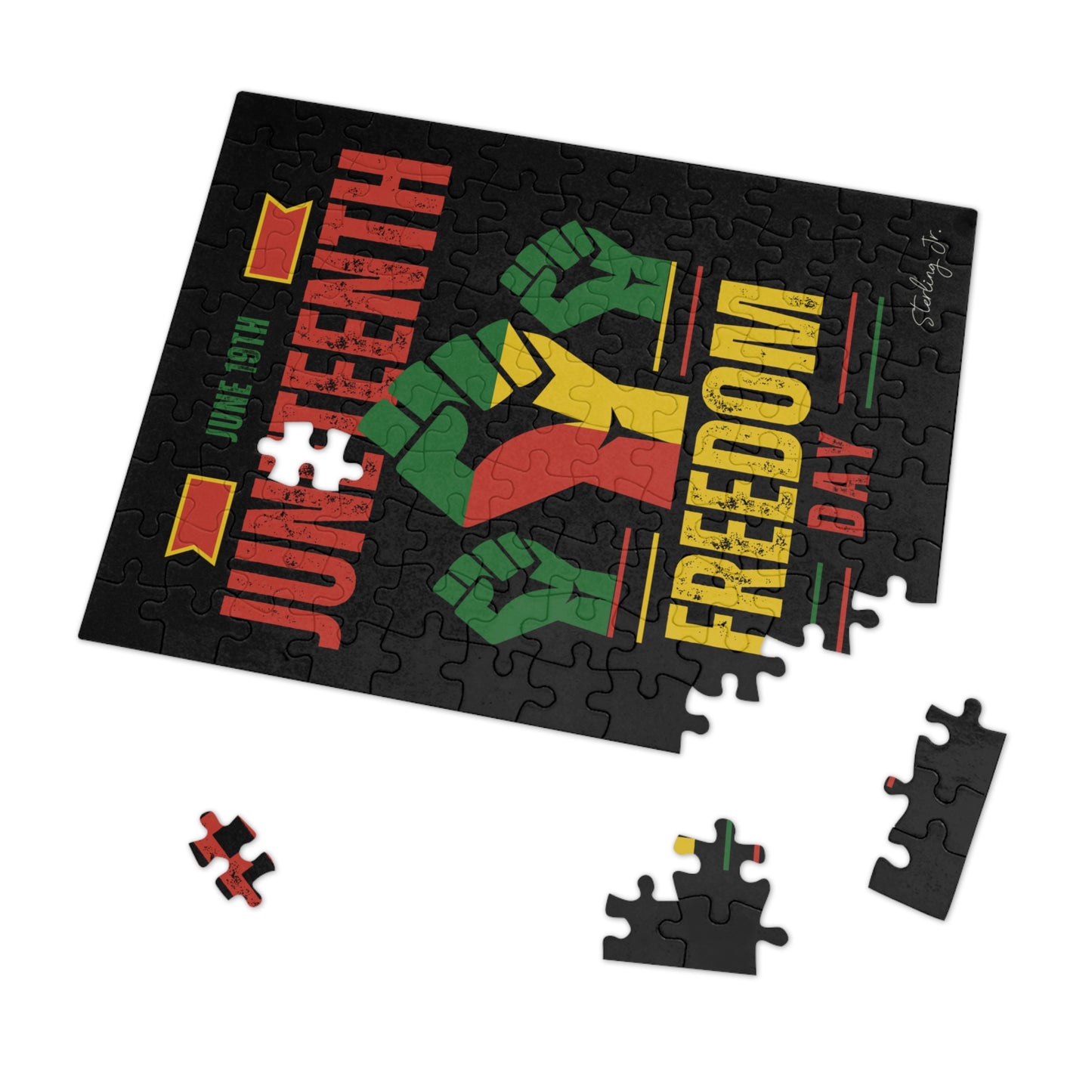 "Juneteenth Fist" Jigsaw Puzzle