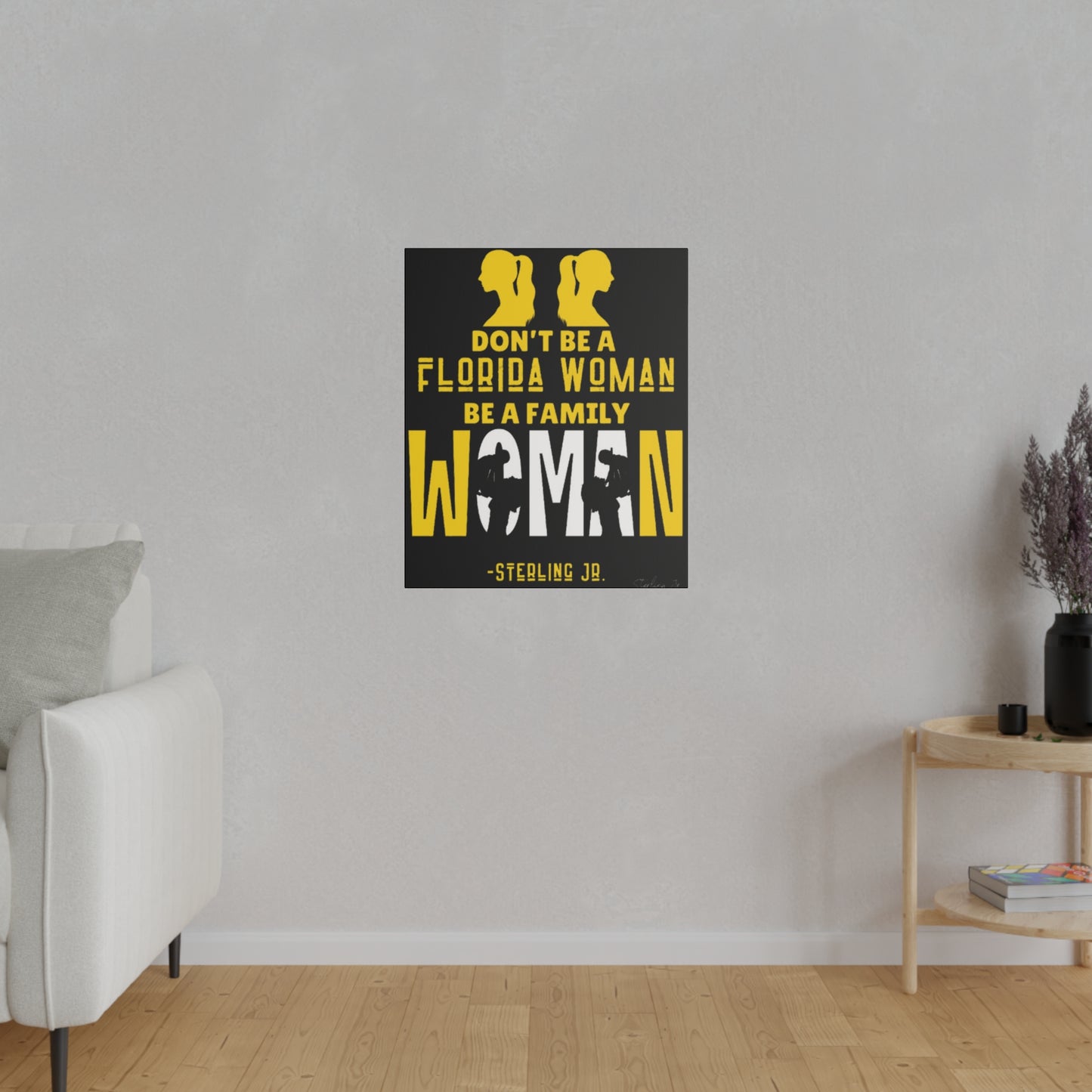 "Golden Florida Woman" Matte Canvas