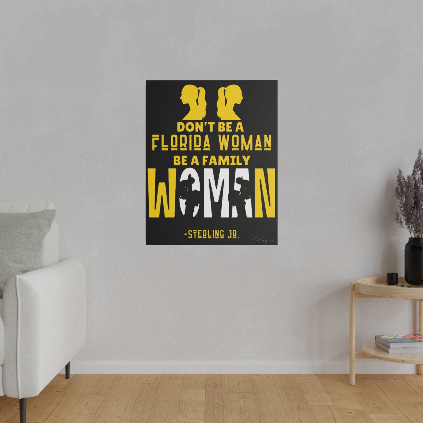 "Golden Florida Woman" Matte Canvas