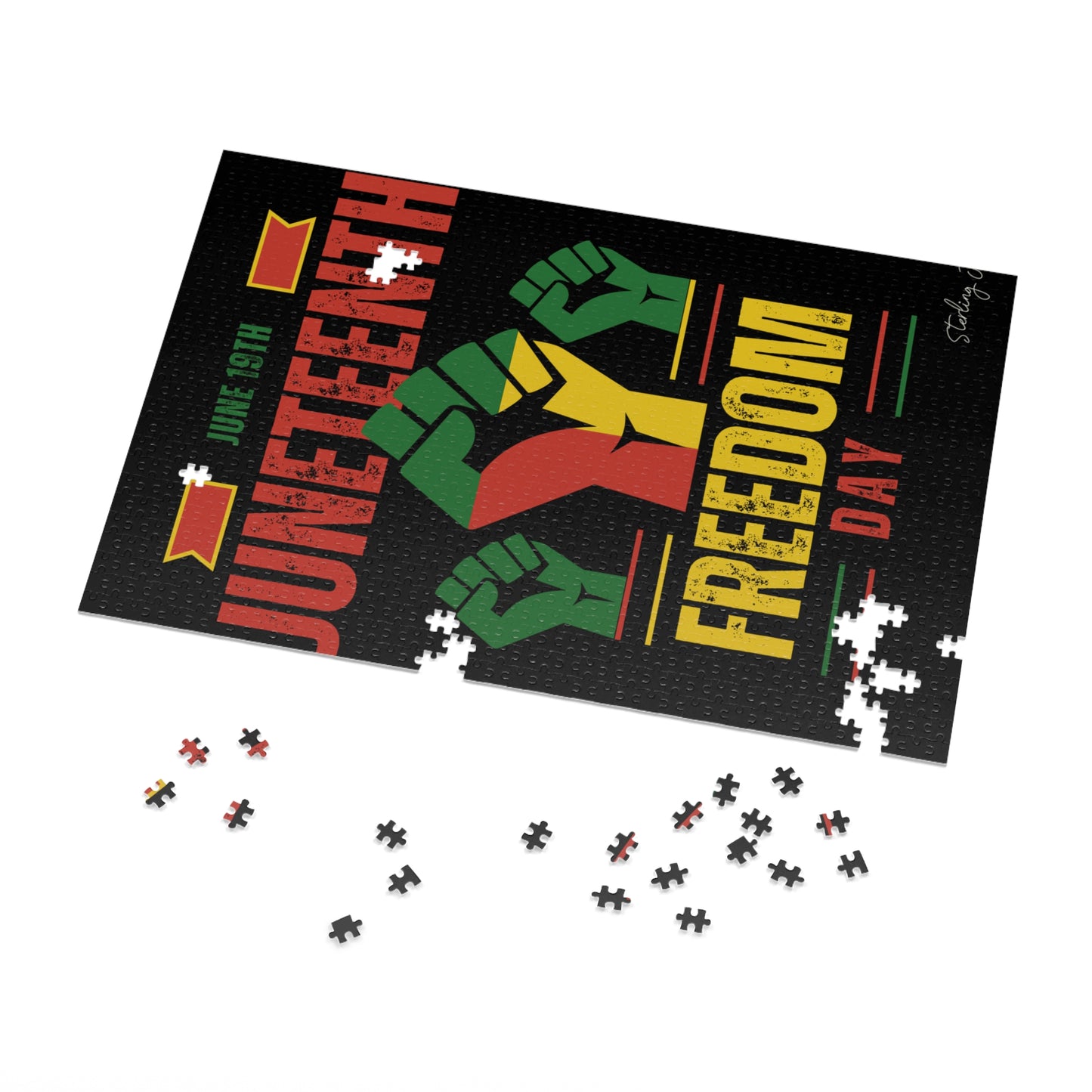 "Juneteenth Fist" Jigsaw Puzzle