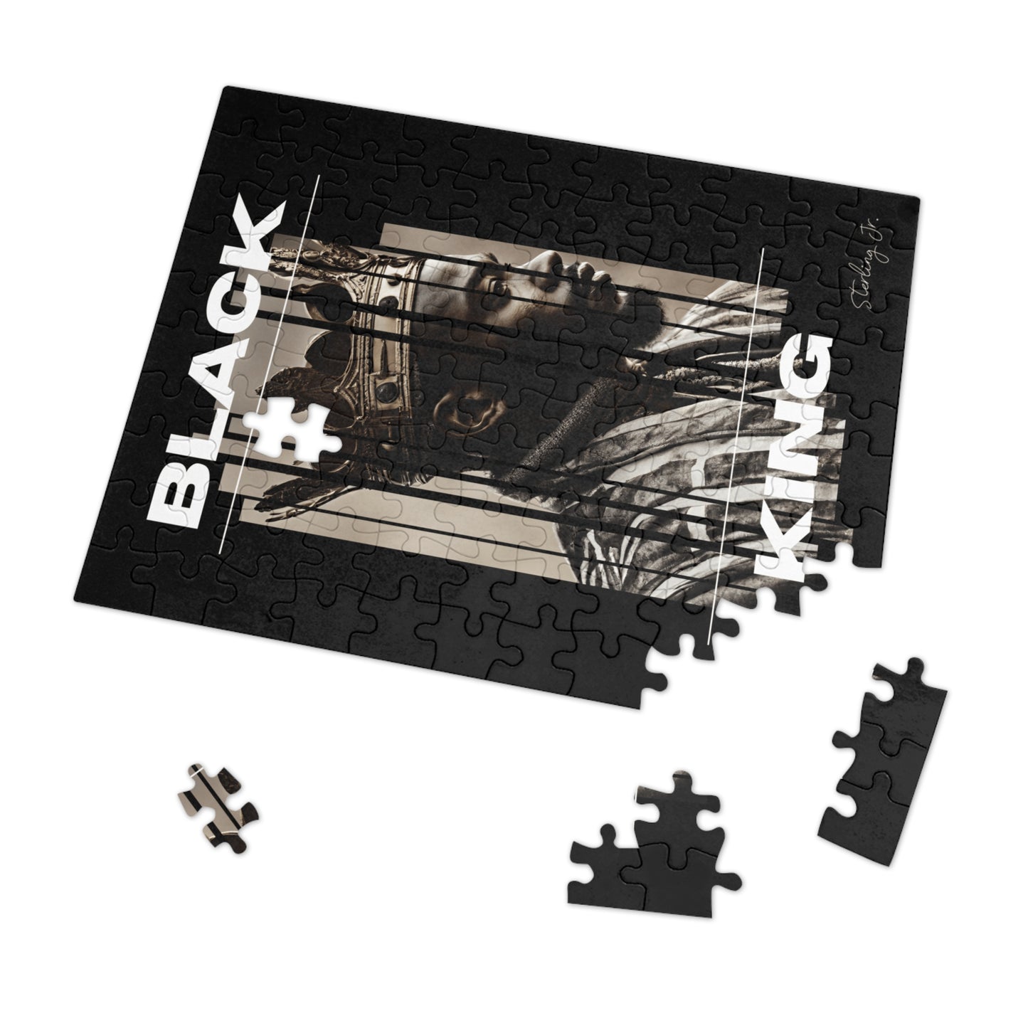 "Black King A" Jigsaw Puzzle