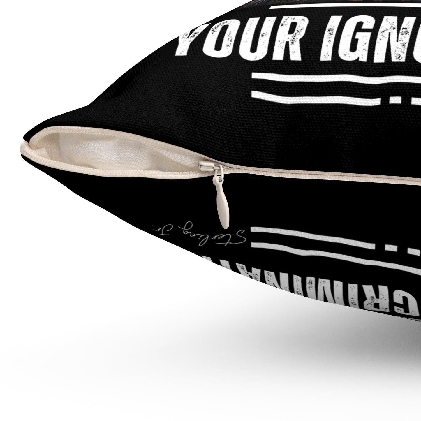 "End Hair Discrimination" Spun Polyester Square Pillow