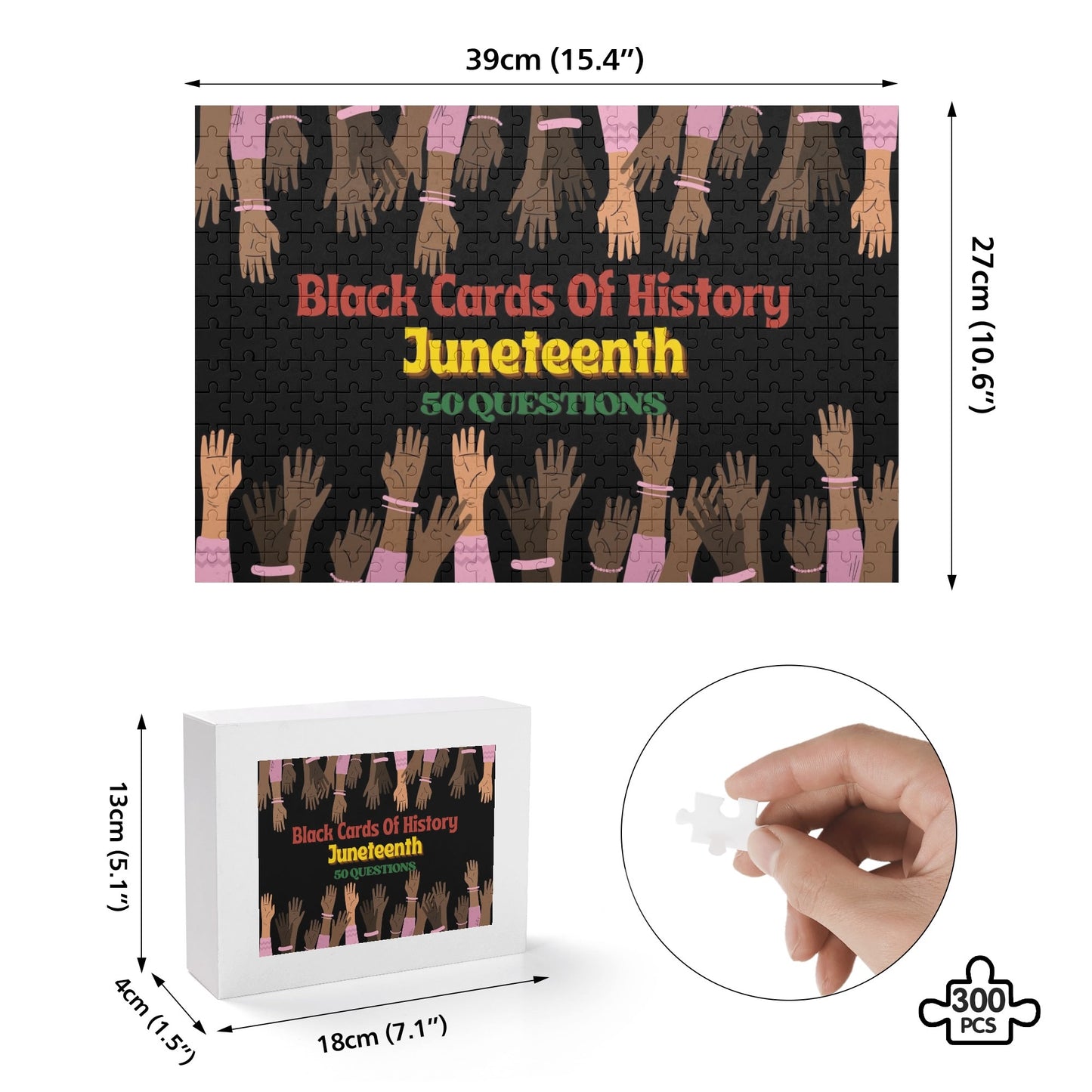 "Juneteenth" Wooden Jigsaw Puzzle (300 Pcs)