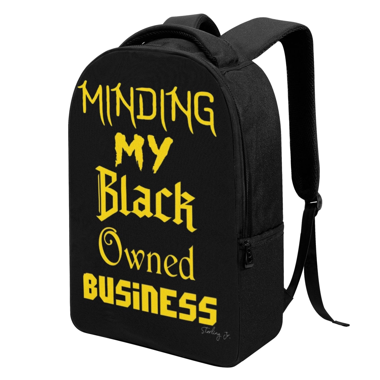 Minding My Black Owned Business - Version E Laptop Backpack