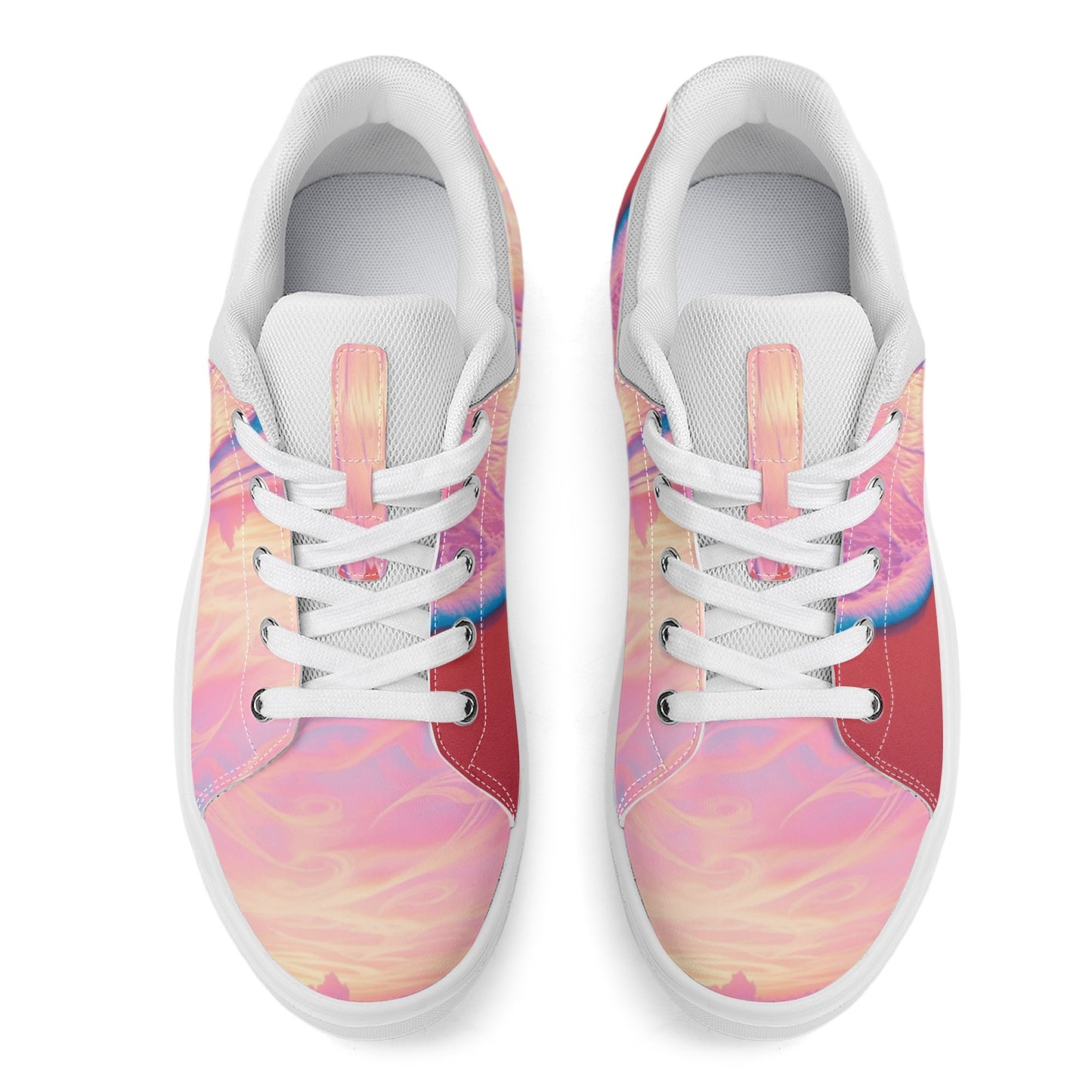 "Beyond The Tide" Unisex Lightweight Low Top Skateboard Shoes