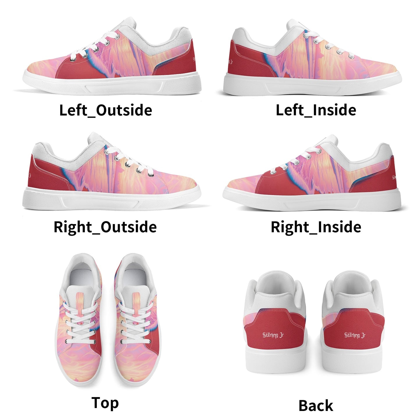 "Beyond The Tide" Unisex Lightweight Low Top Skateboard Shoes