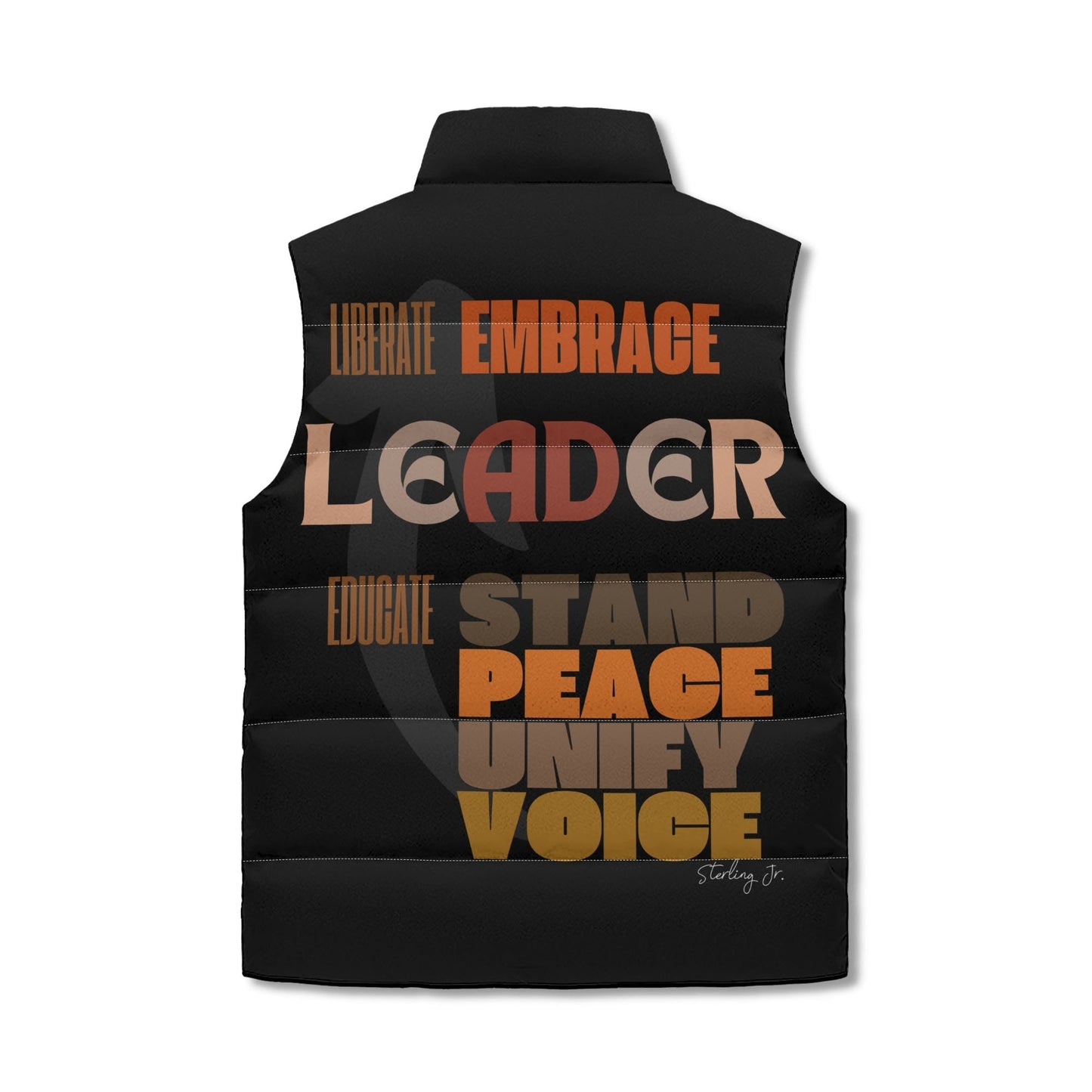 Seeing Beyond Color Puffer Vest