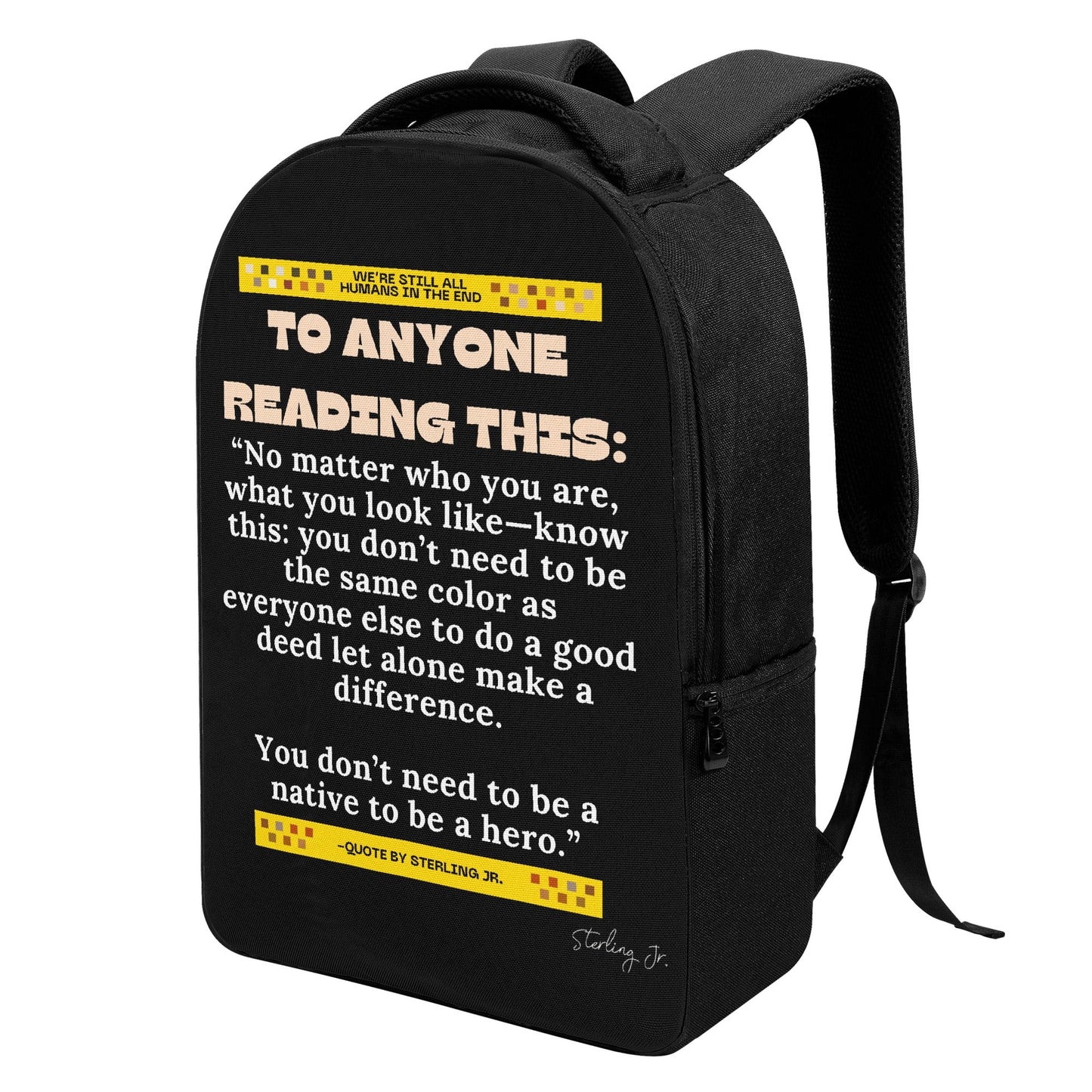 Why Be R@cist - Back Laptop Backpack