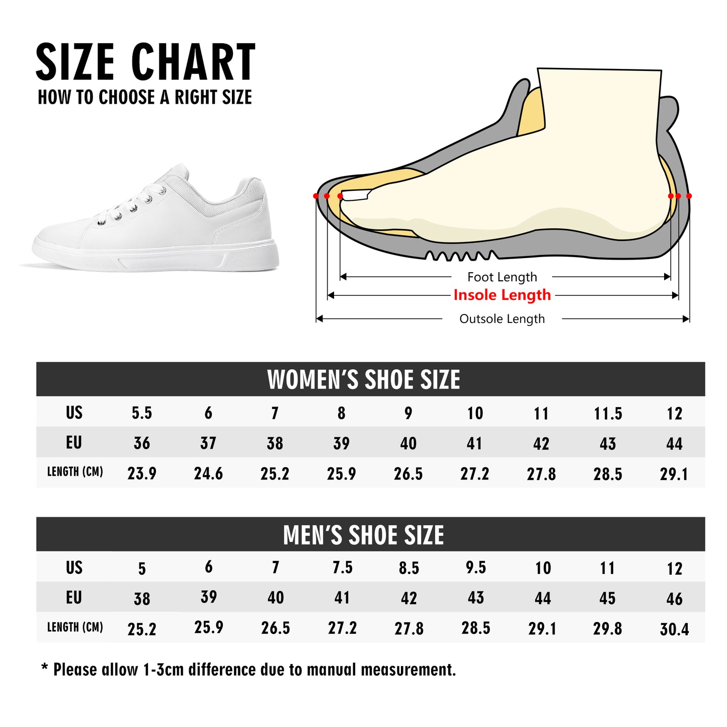"Beyond The Tide" Unisex Lightweight Low Top Skateboard Shoes
