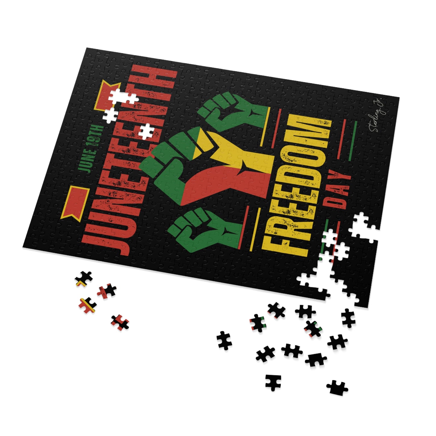 "Juneteenth Fist" Jigsaw Puzzle