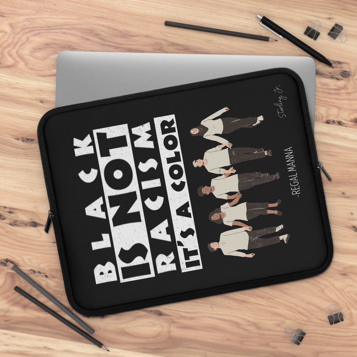 "Regal Manna Quote" Laptop Sleeve