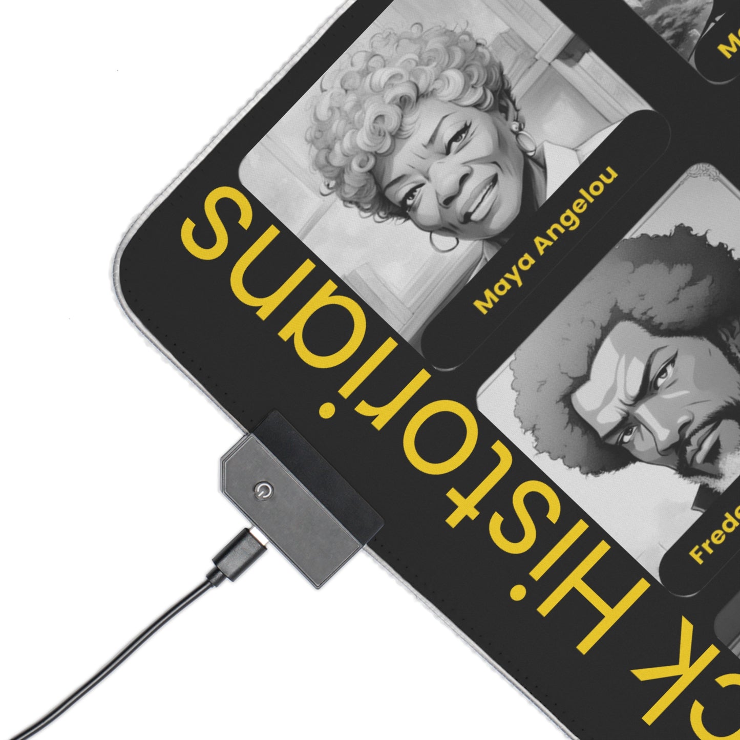 "Black Historians" LED Gaming Mouse Pad