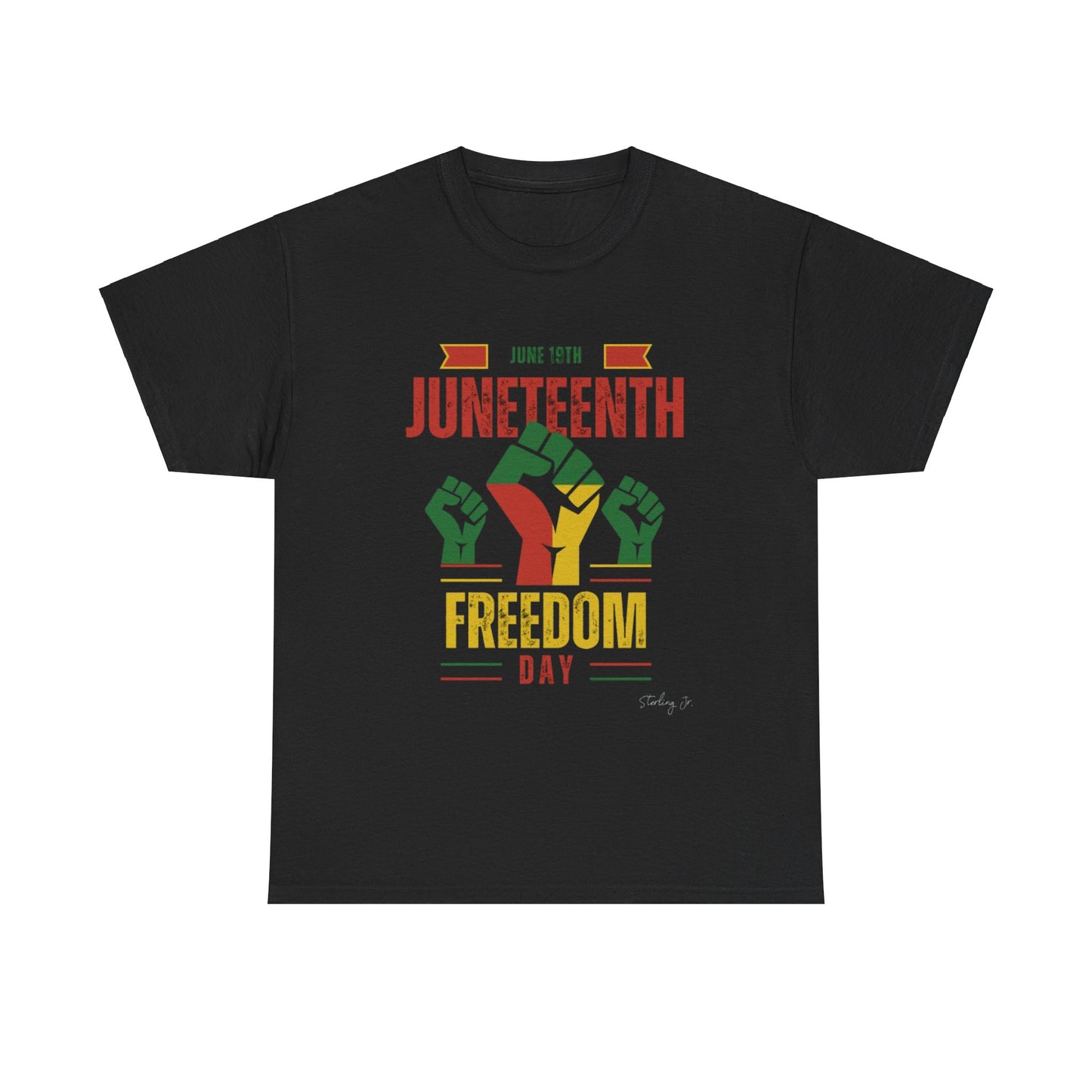 "Juneteenth Fist" Unisex Heavy Cotton Tee