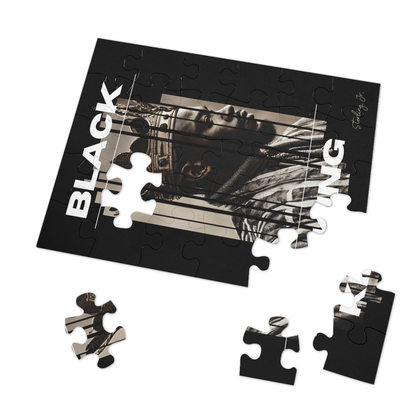 "Black King A" Jigsaw Puzzle