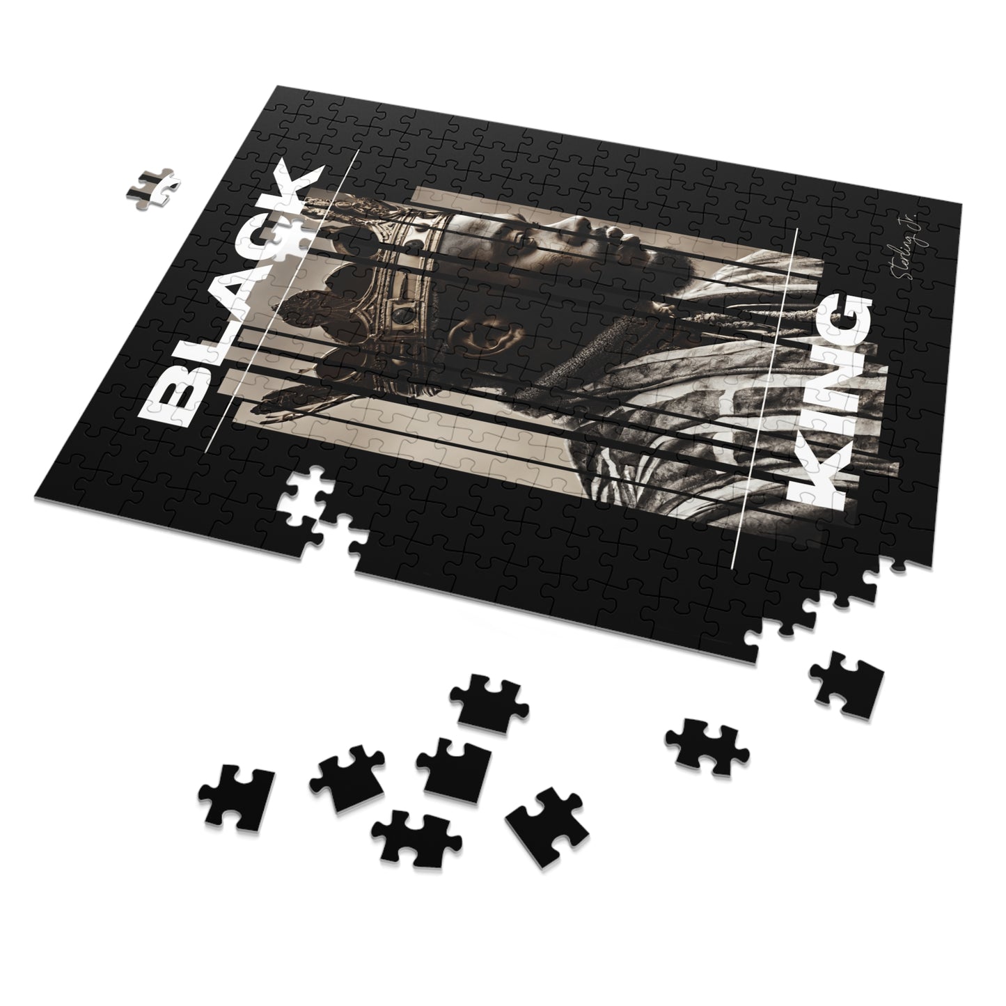 "Black King A" Jigsaw Puzzle