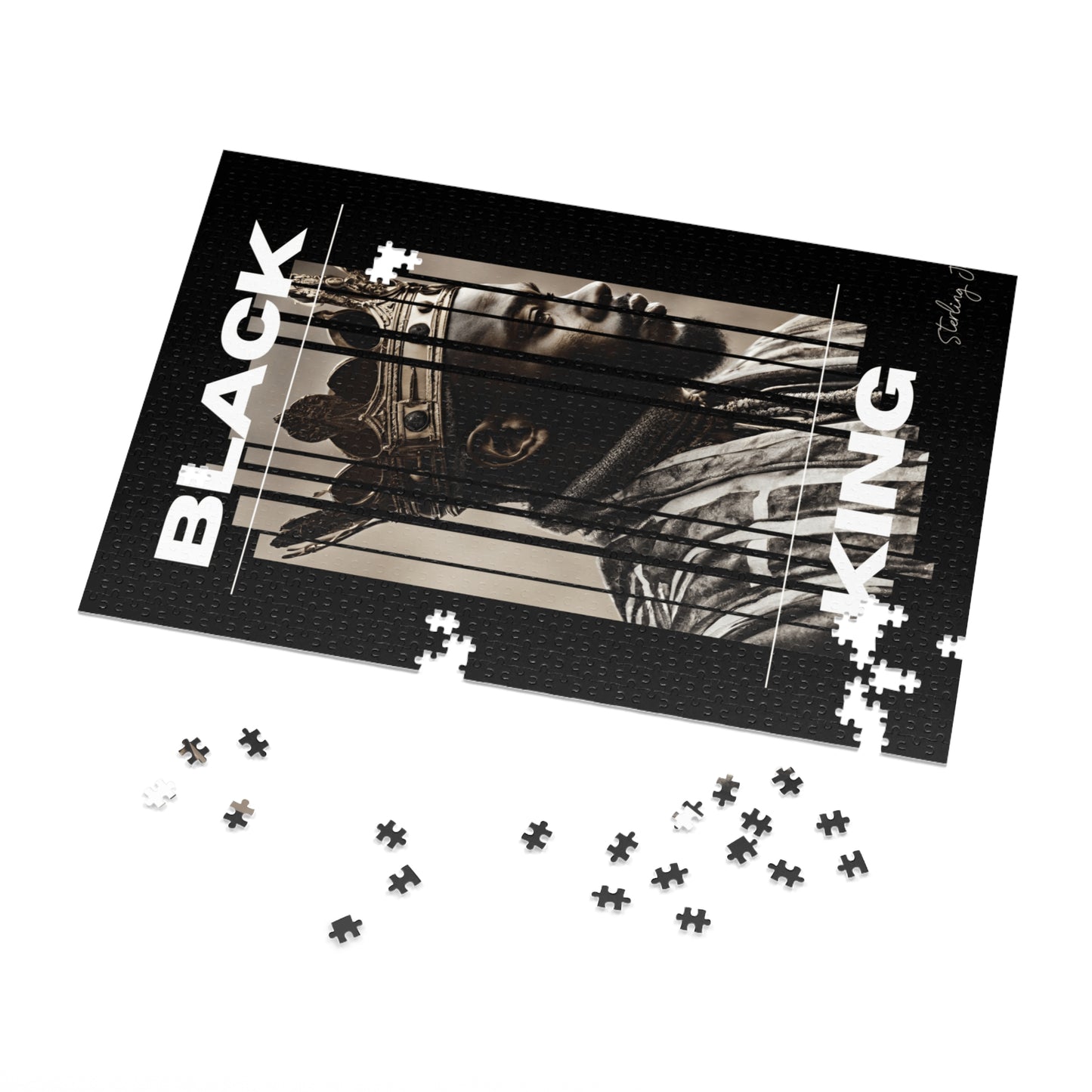 "Black King A" Jigsaw Puzzle