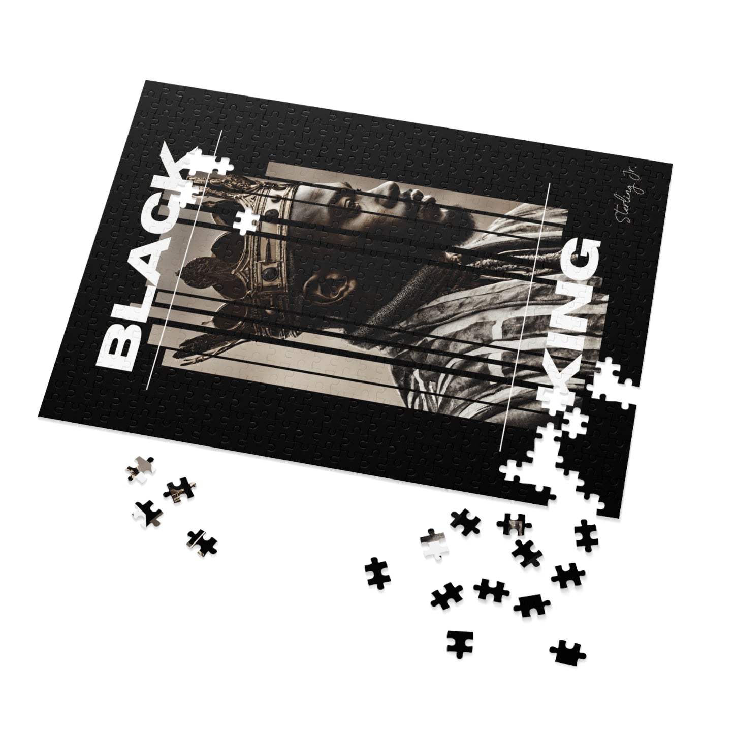"Black King A" Jigsaw Puzzle