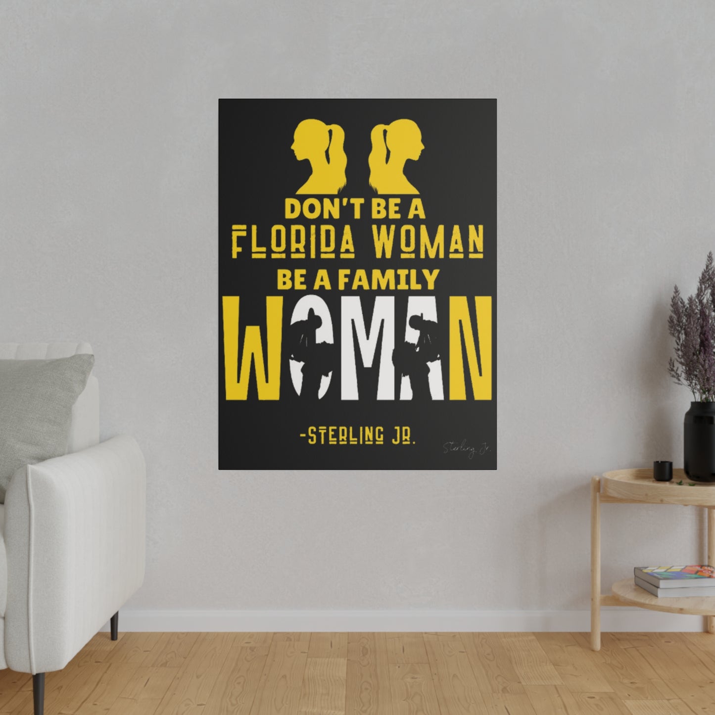 "Golden Florida Woman" Matte Canvas