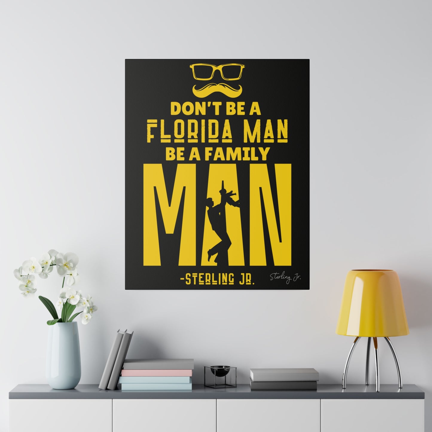 "Golden Florida Man" Matte Canvas