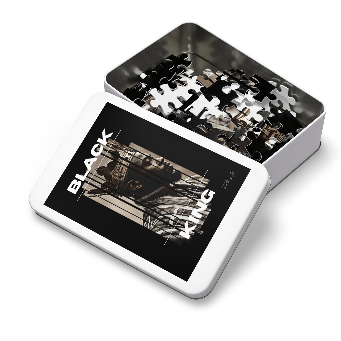 "Black King A" Jigsaw Puzzle