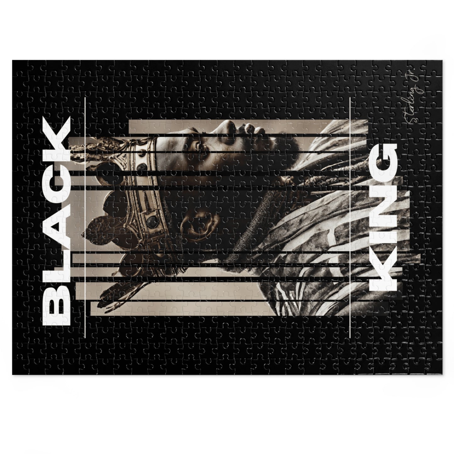 "Black King A" Jigsaw Puzzle