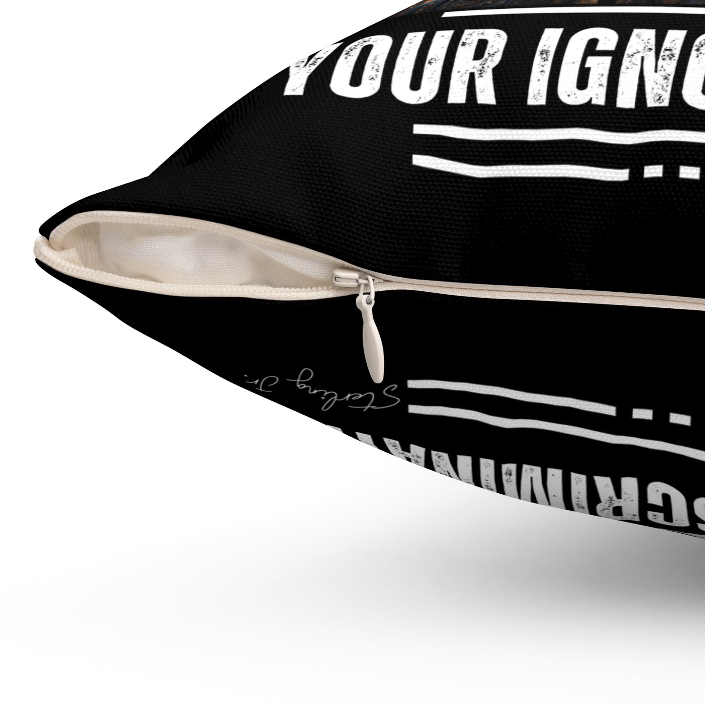 "End Hair Discrimination" Spun Polyester Square Pillow