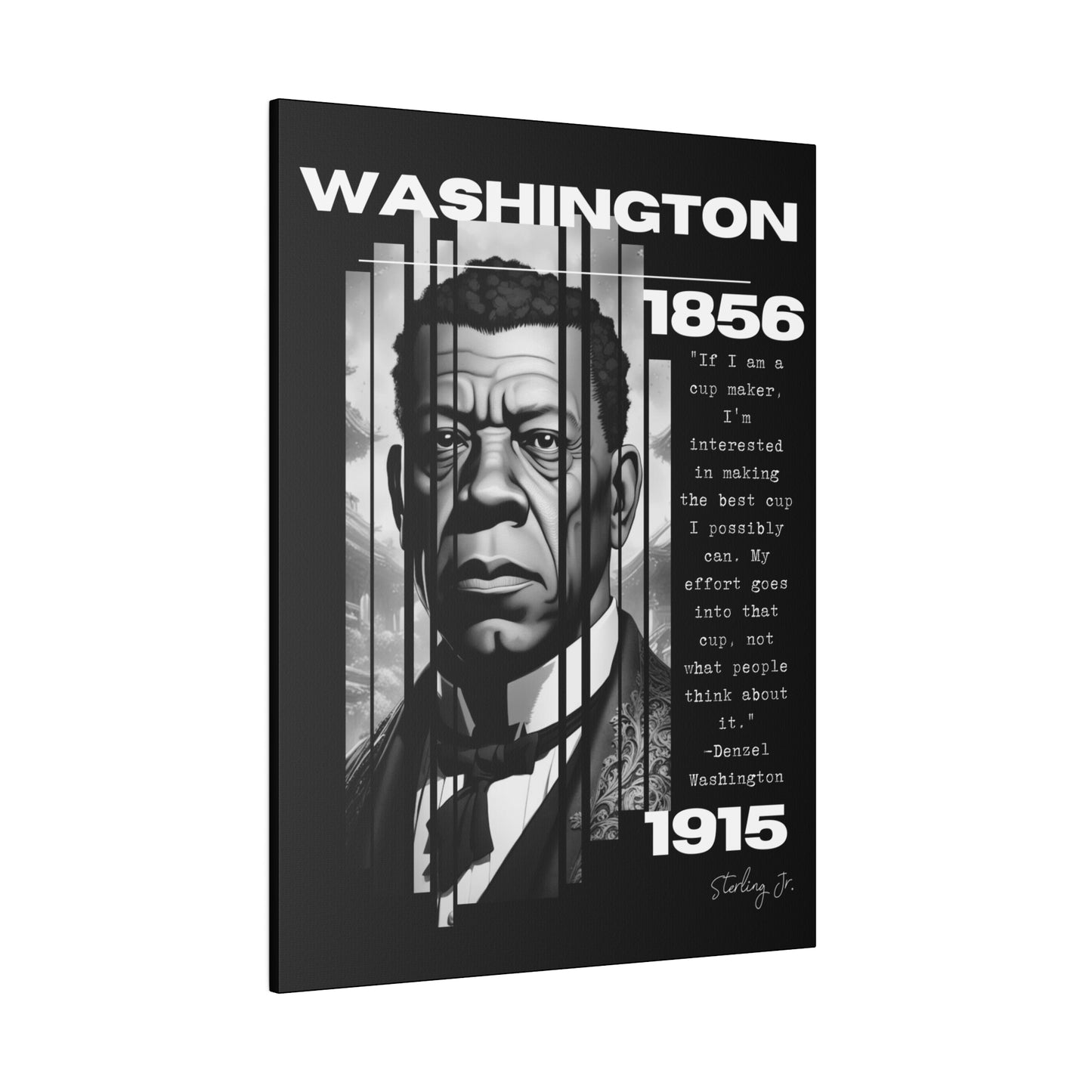 "Booker T. Washington Quote" Matte Canvas