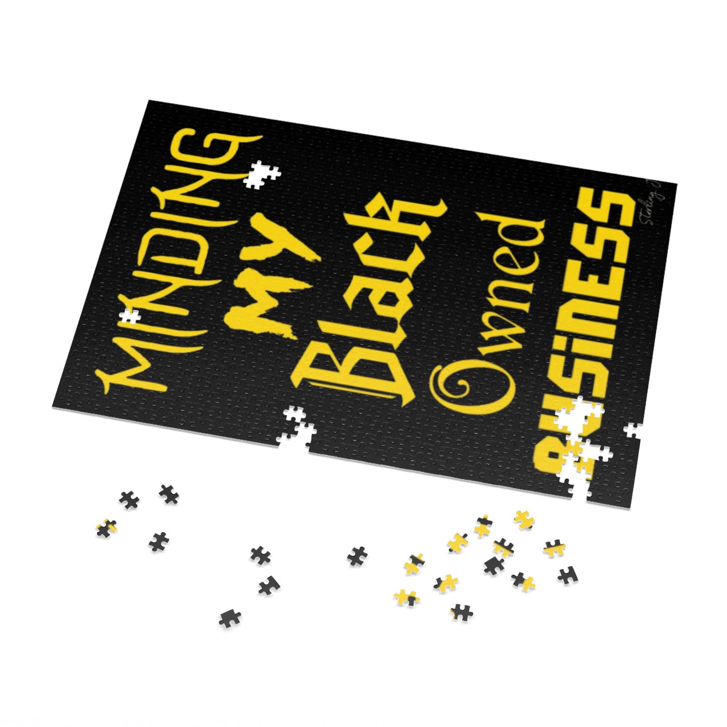 "Minding My Black Owned Business - Version E" Jigsaw Puzzle