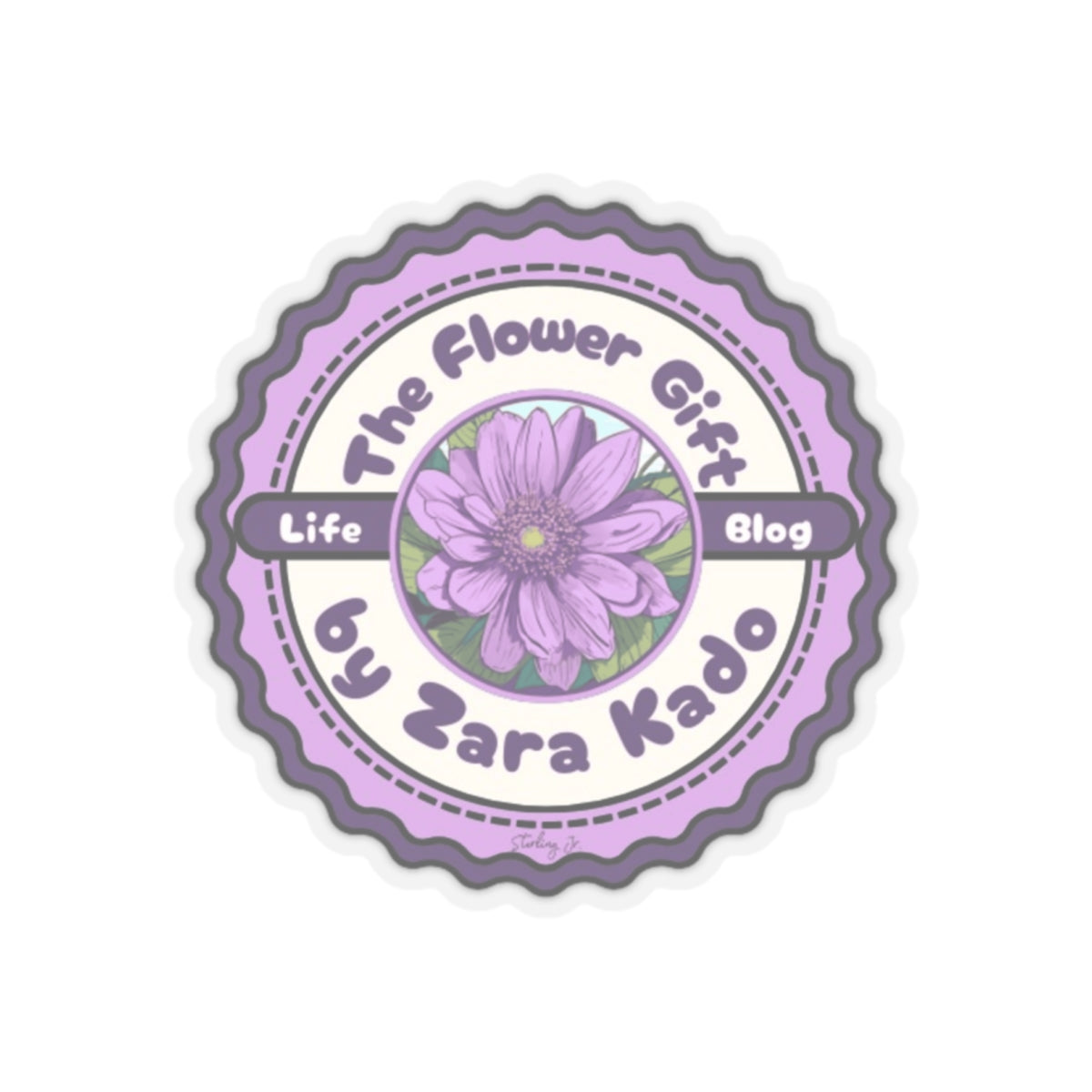 "The Flower Gift" Kiss-Cut Stickers