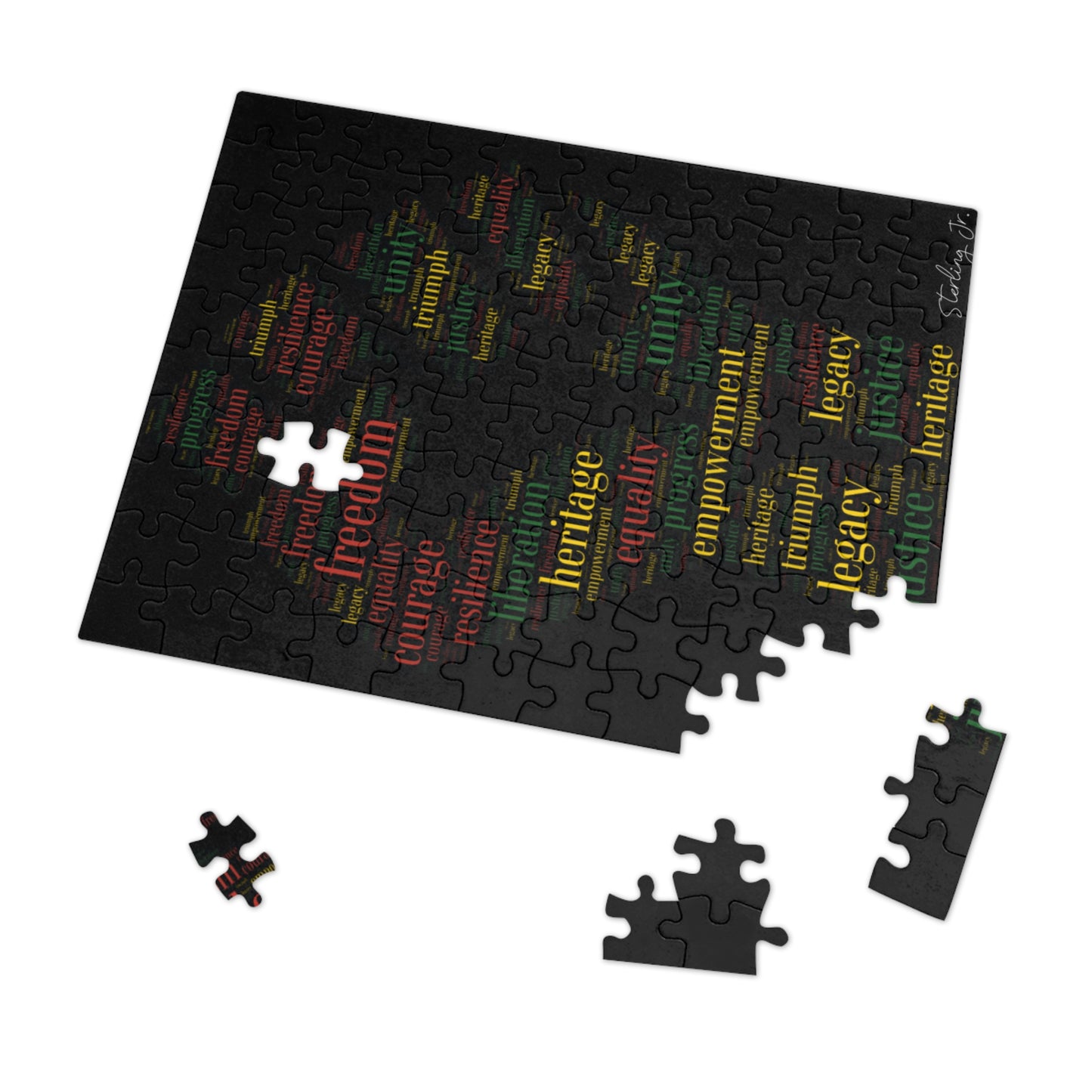 "Juneteenth" Jigsaw Puzzle with Tin