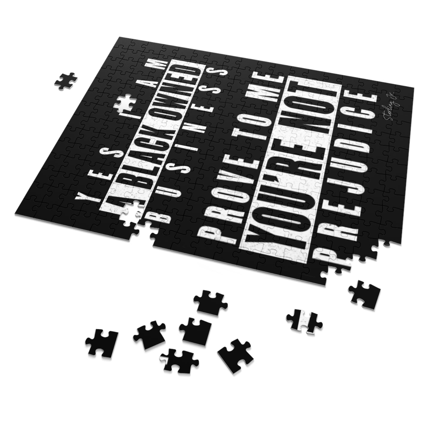 "Prove To Me You're Not Prejudice - Version A" Jigsaw Puzzle