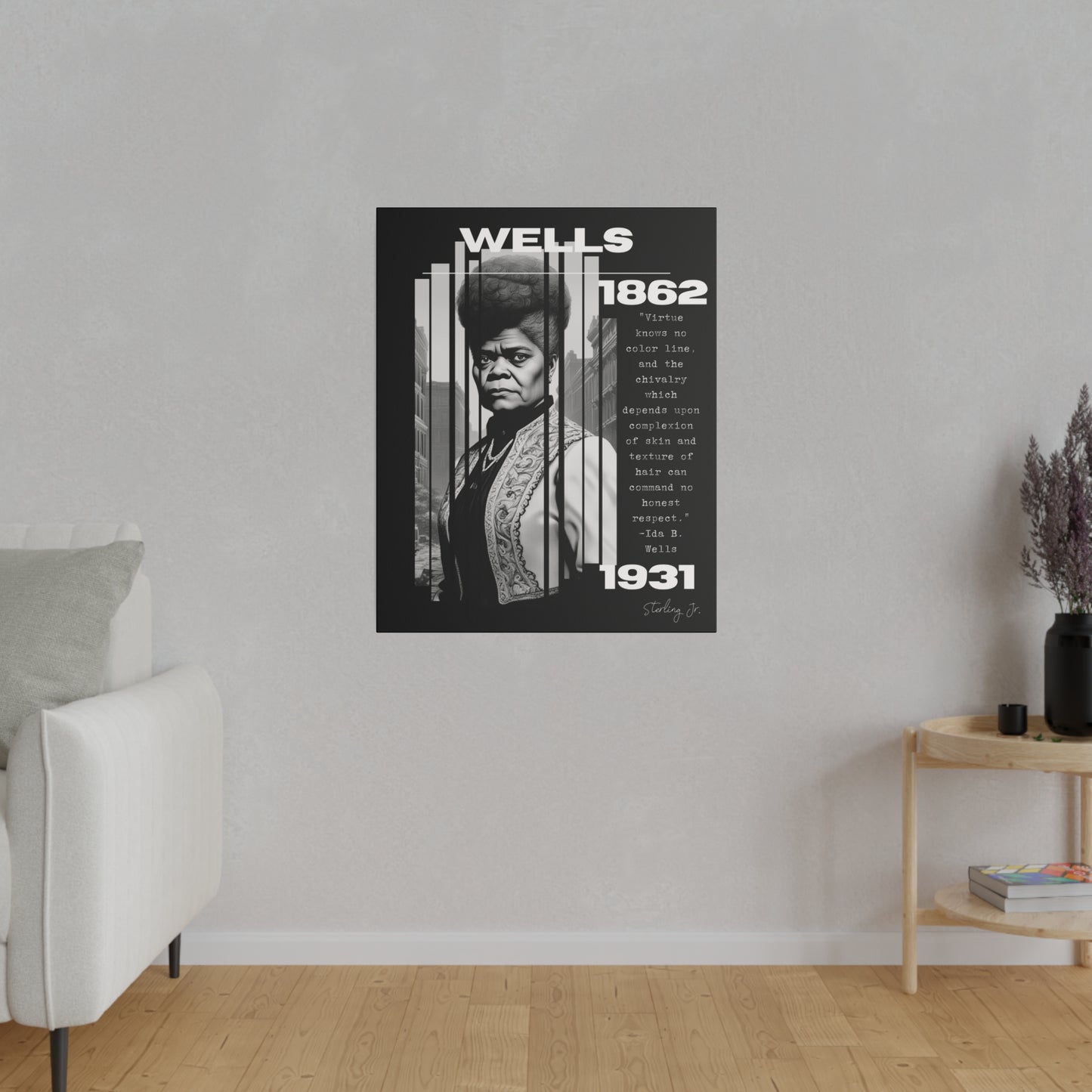 "Ida B. Wells Quote" Matte Canvas