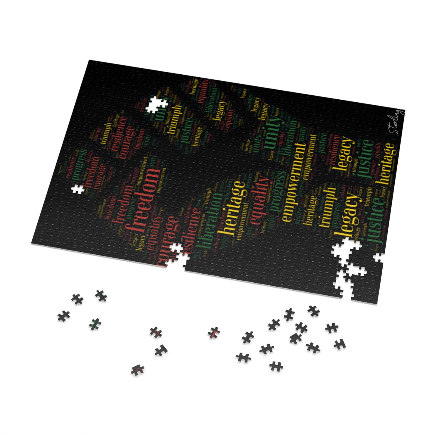 "Juneteenth" Jigsaw Puzzle with Tin