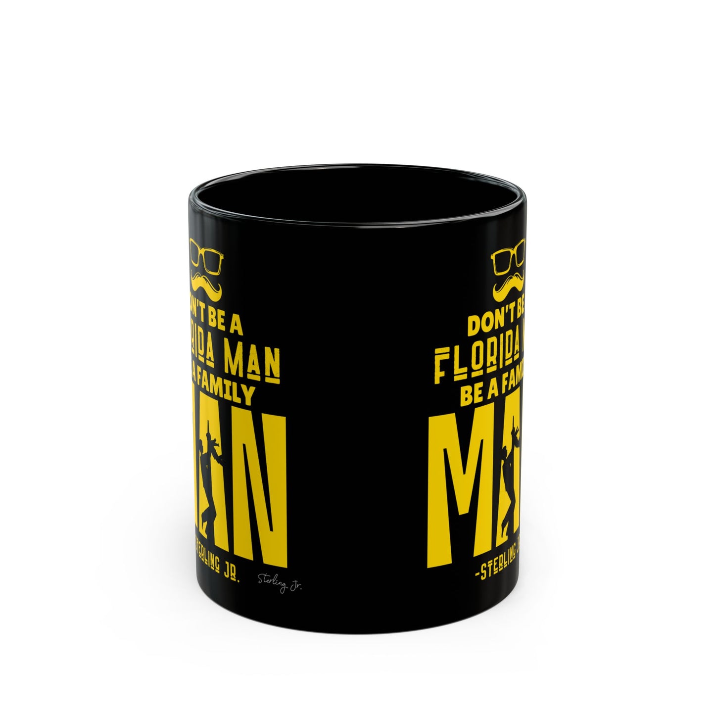 "Golden Florida Man" Black Mug