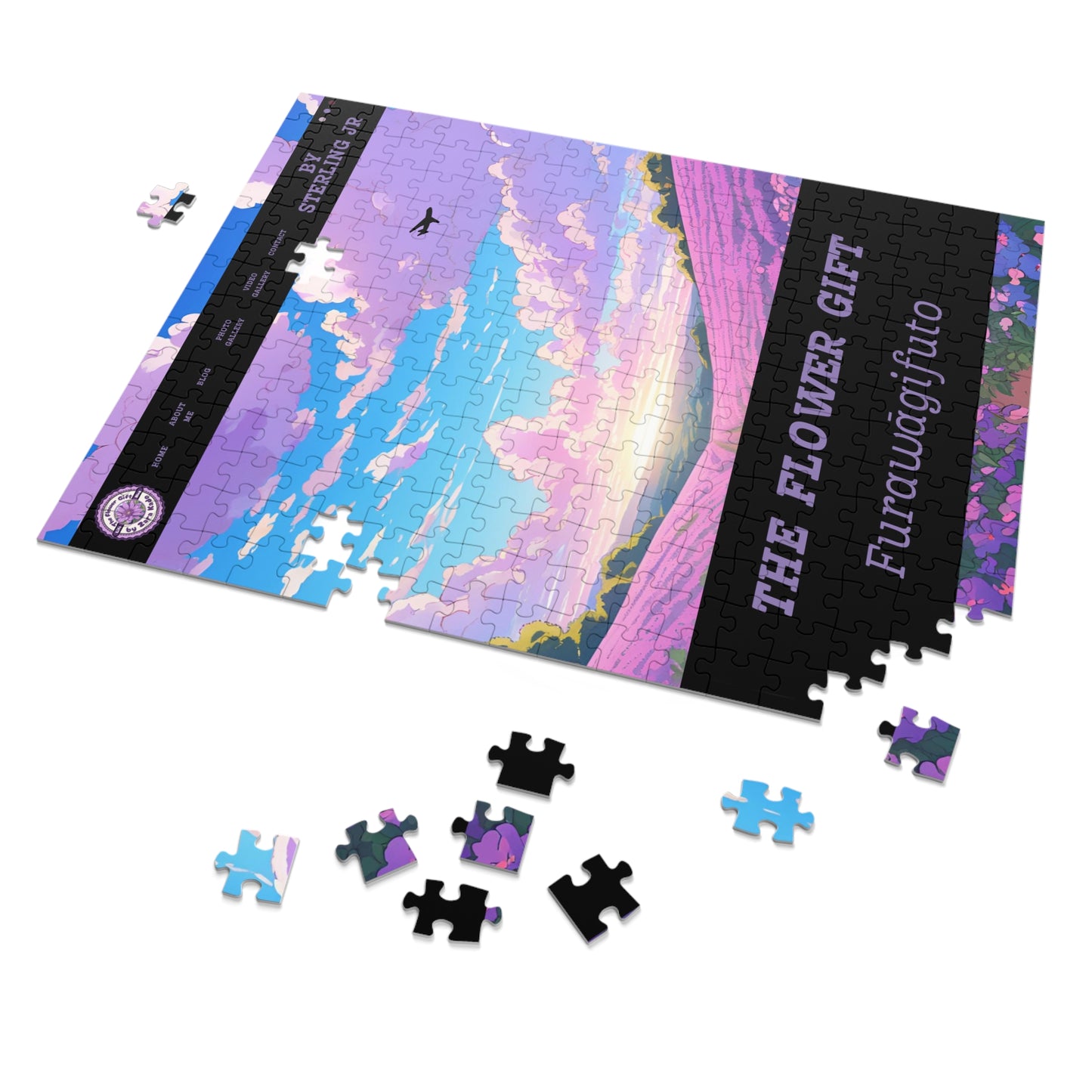 "The Flower Gift - Book Cover" Jigsaw Puzzle