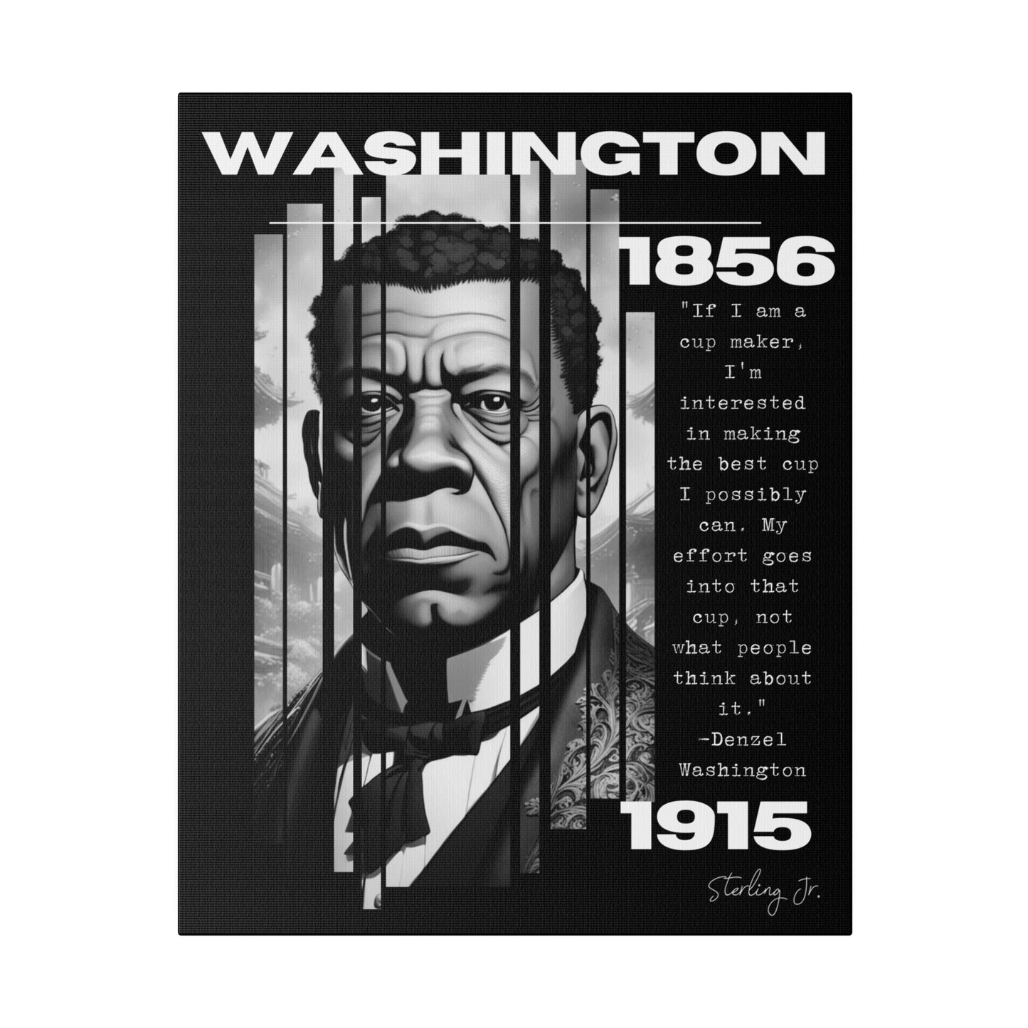 "Booker T. Washington Quote" Matte Canvas