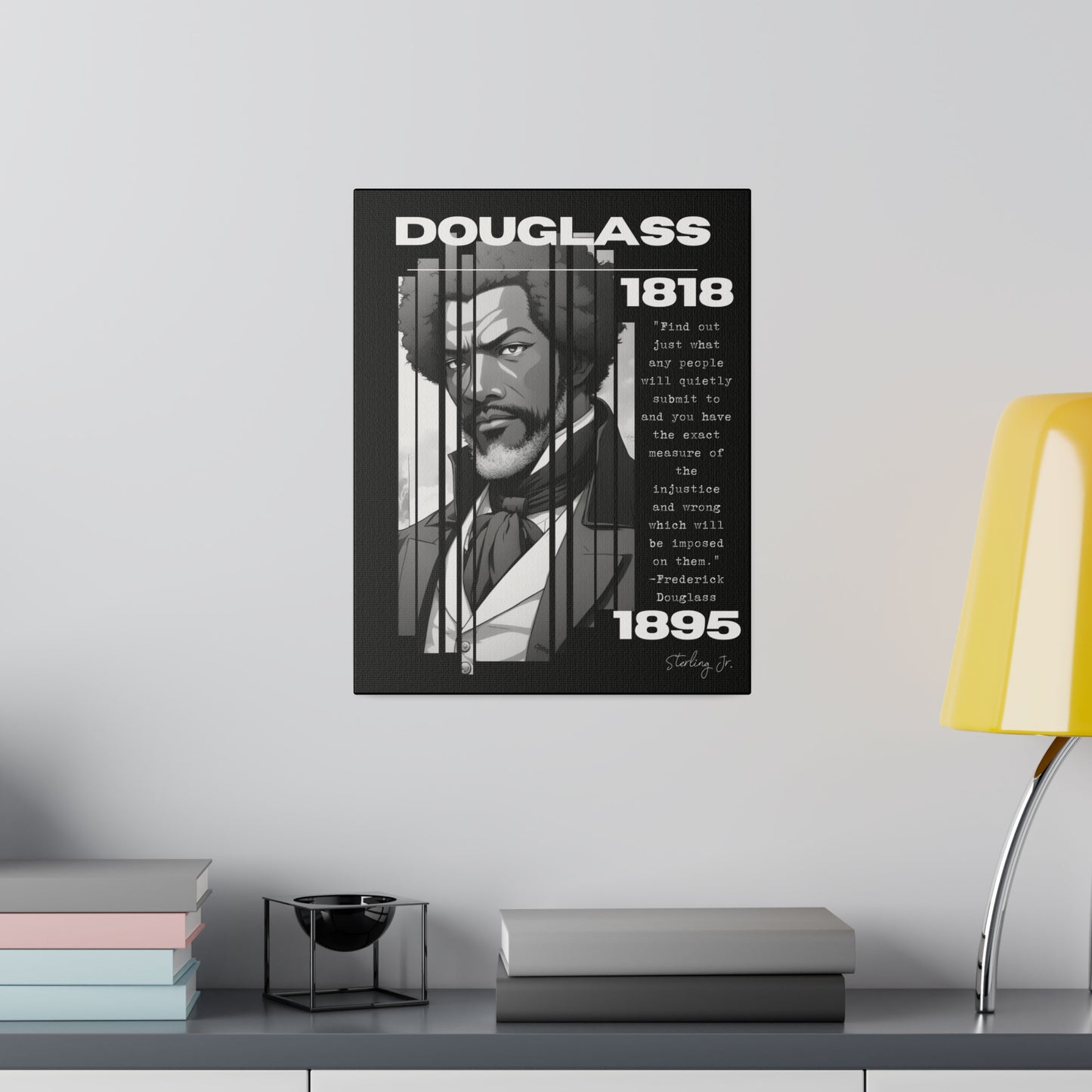 "Frederick Douglass Quote" Matte Canvas