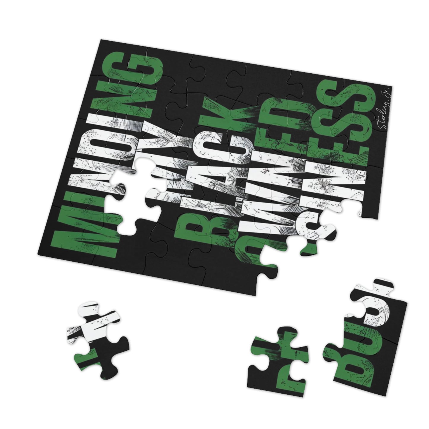 "Minding My Black Owned Business - Nigeria" Jigsaw Puzzle