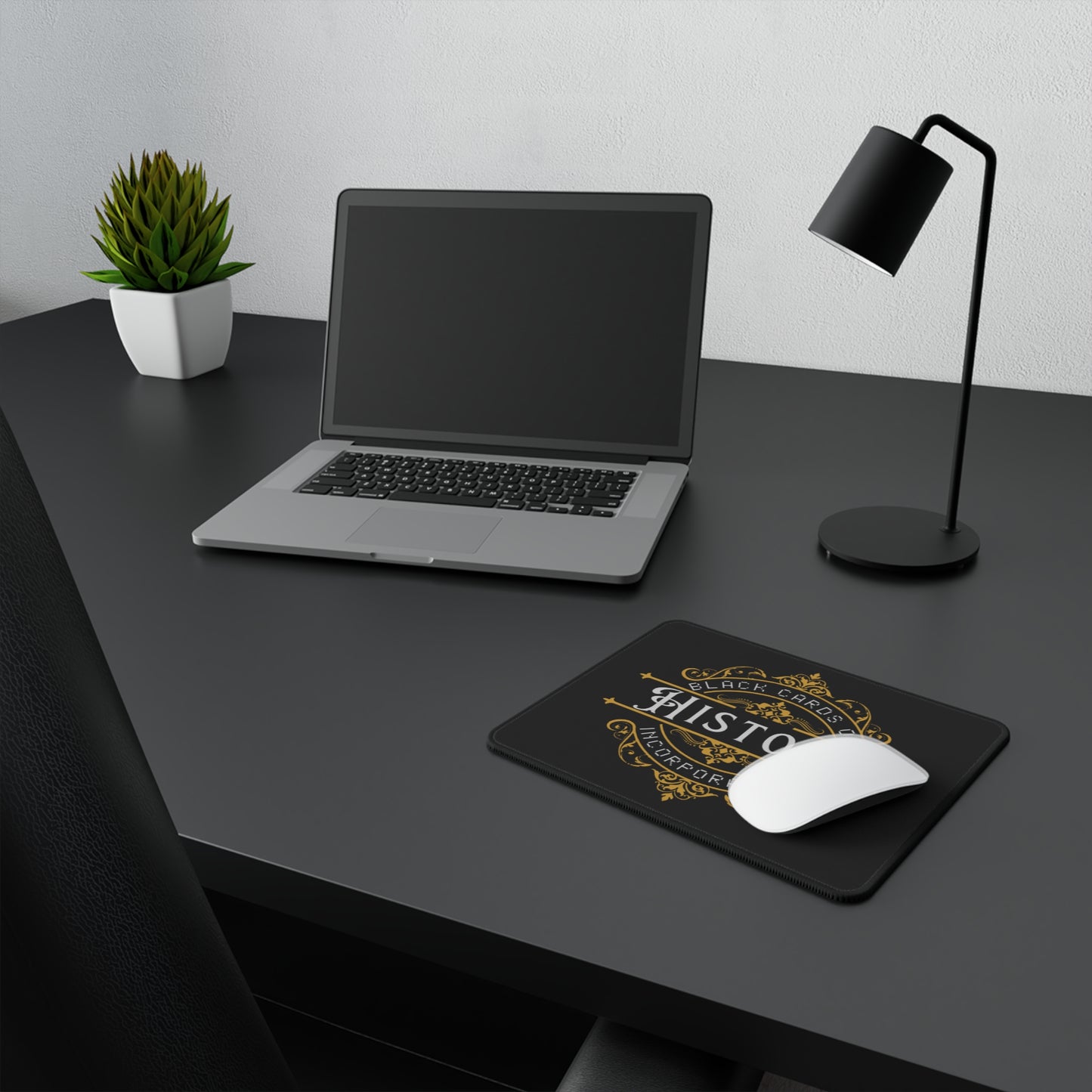 "Black Cards Of History Inc" Non-Slip Gaming Mouse Pad