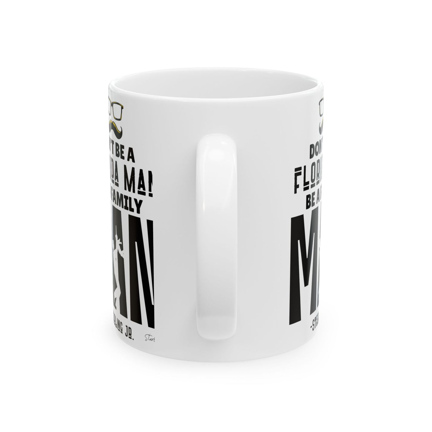 B&W "Florida Man" Ceramic Mug