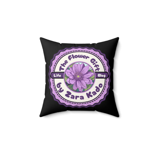 "The Flower Blog" Spun Polyester Square Pillow