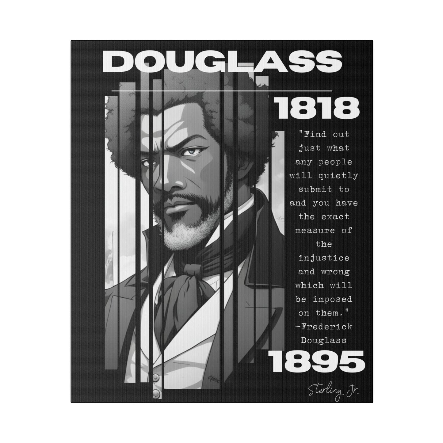 "Frederick Douglass Quote" Matte Canvas