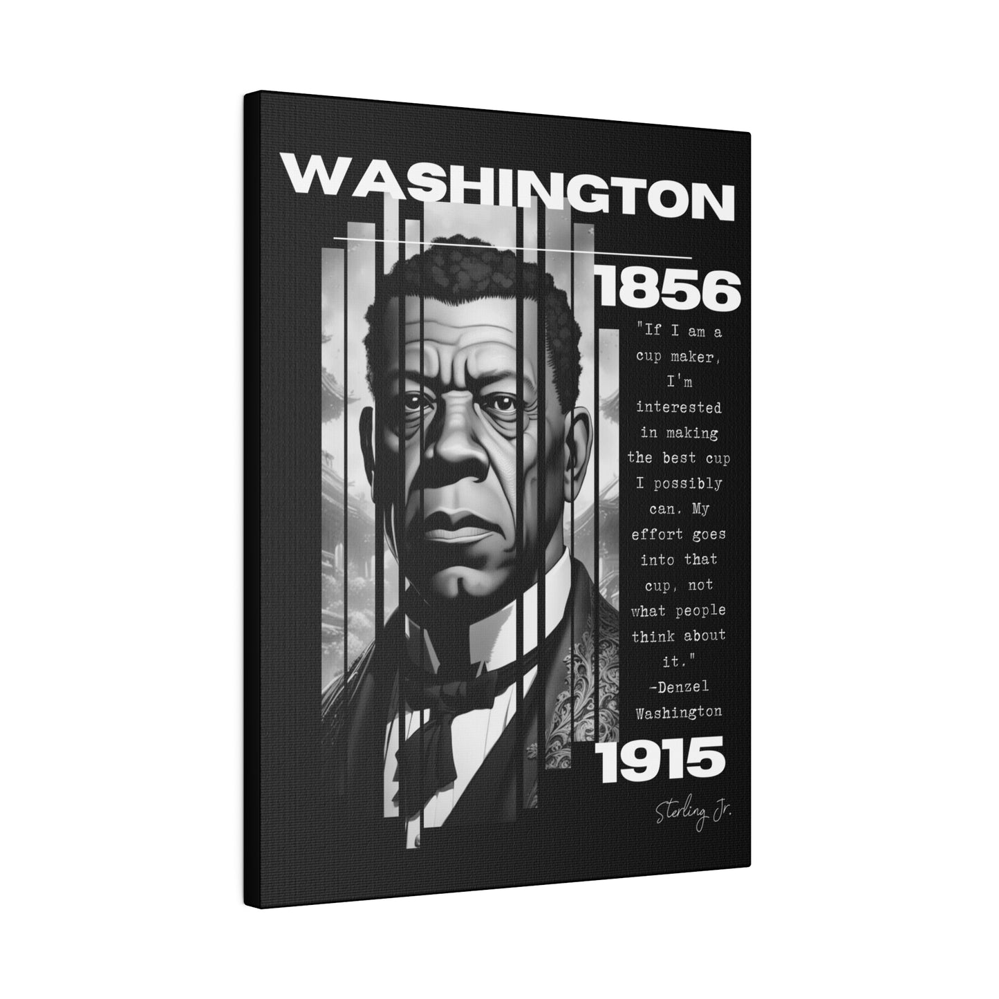 "Booker T. Washington Quote" Matte Canvas