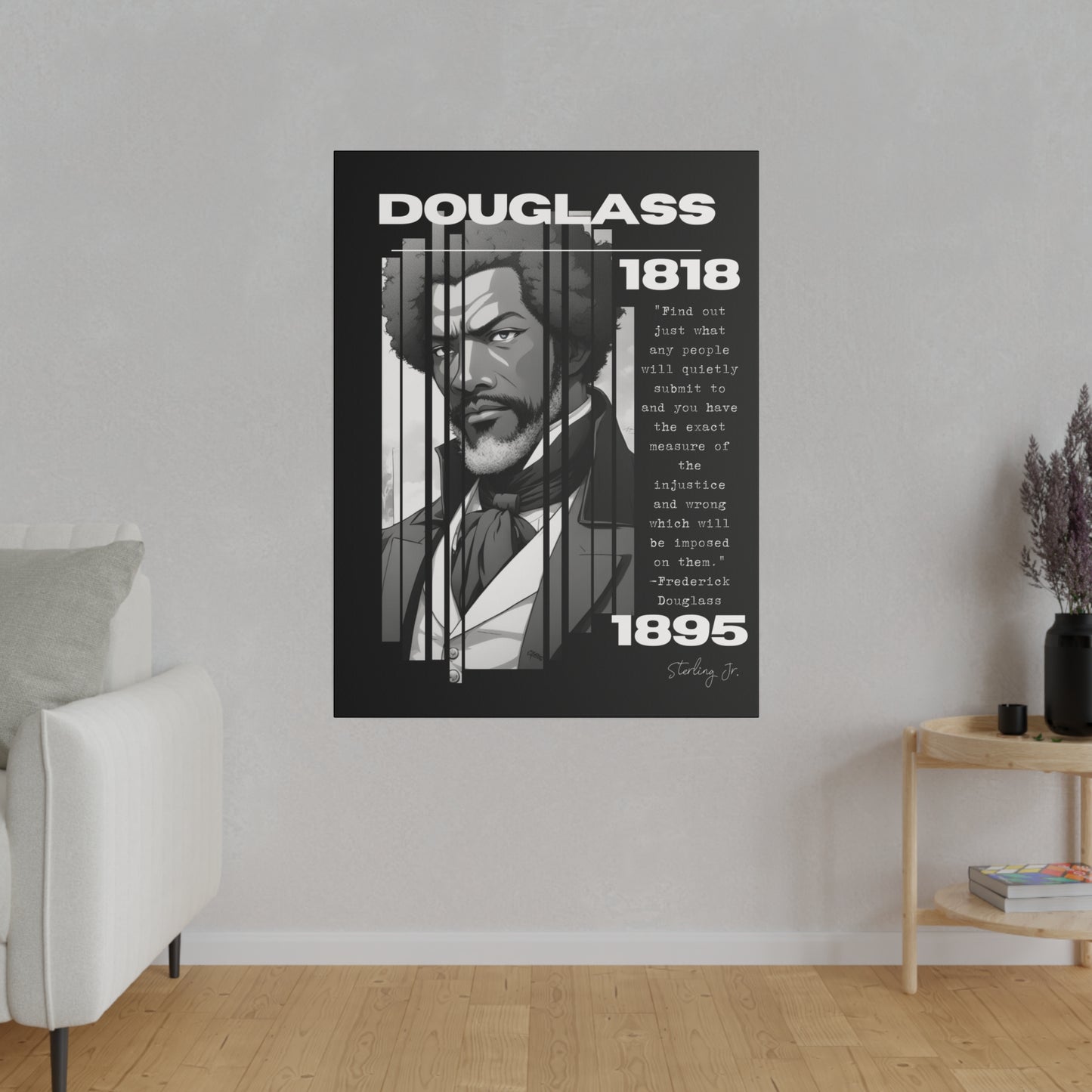 "Frederick Douglass Quote" Matte Canvas